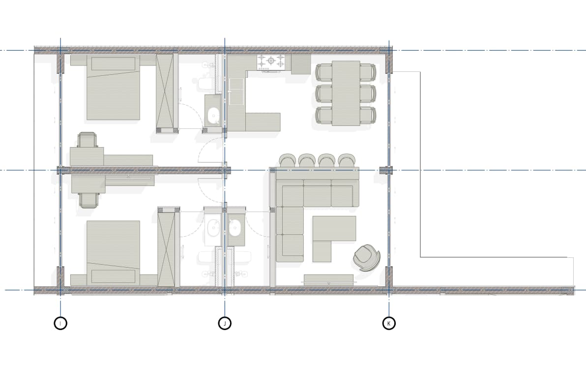 MINORI type B floor 1 plan