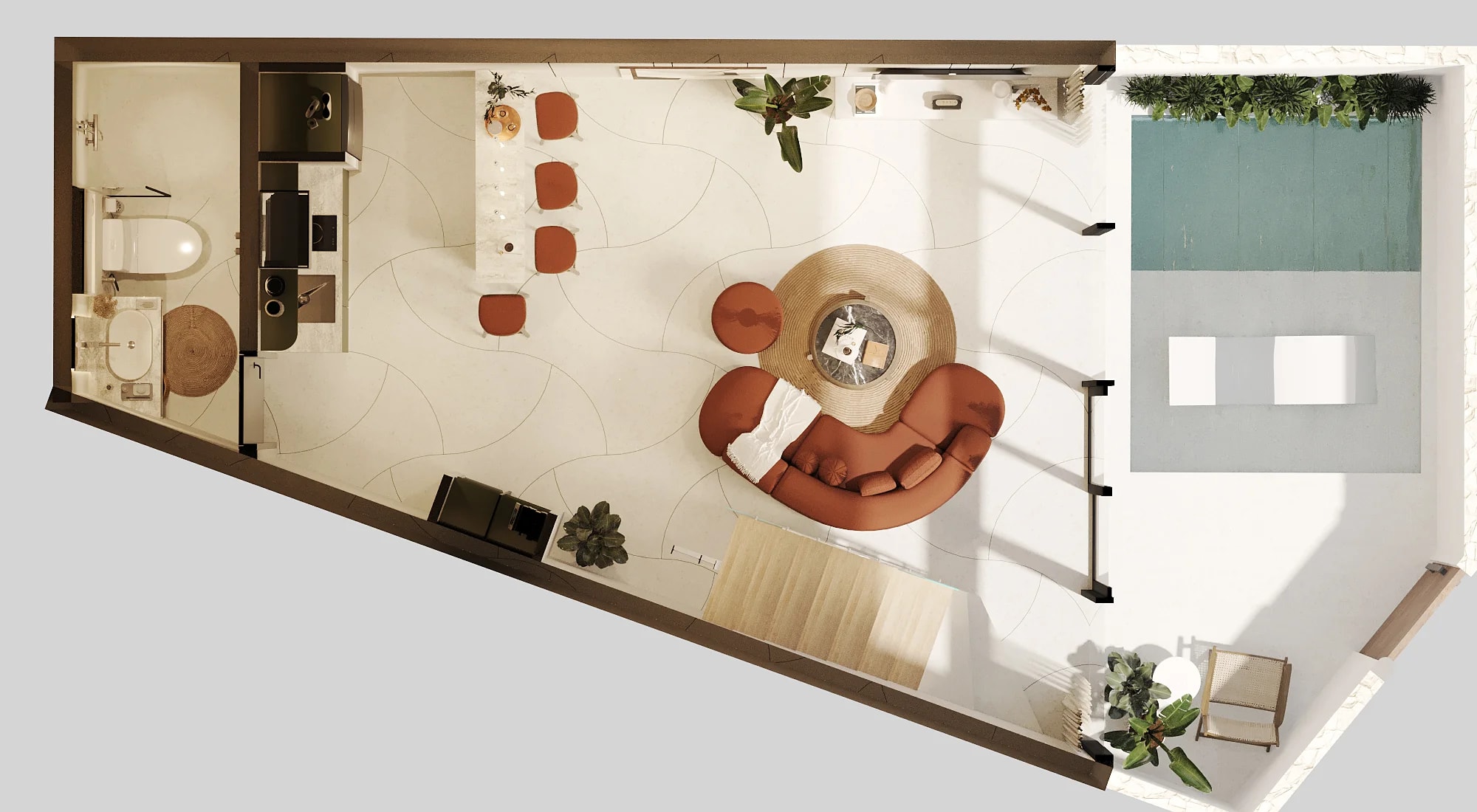 Elysium Eco city 83 m2 (type A5.2): план этажа 1