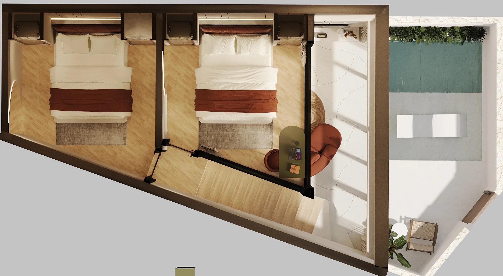 Elysium Eco city 83 m2 (type A5.2): план этажа 2