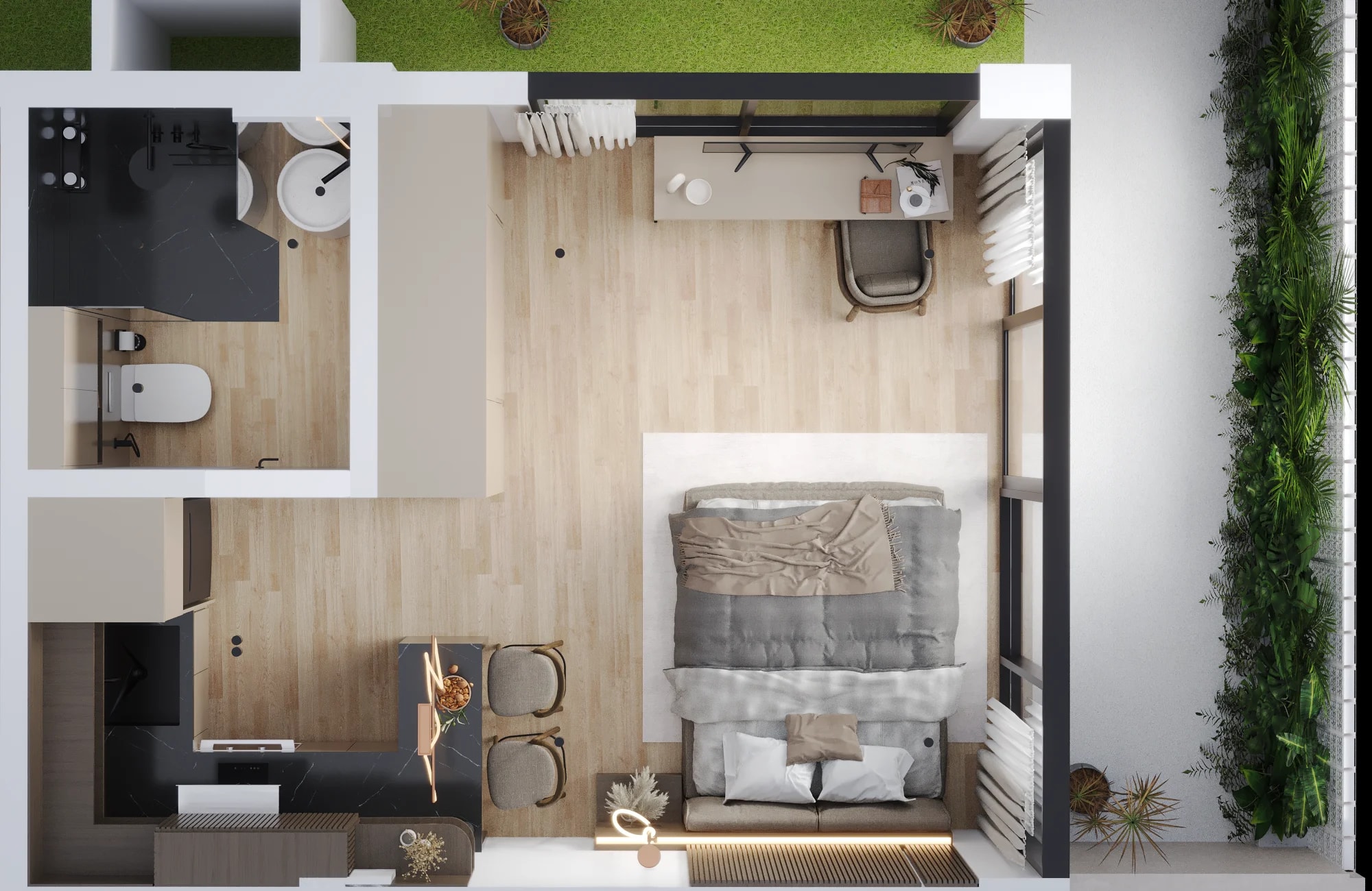 Elysium Eco City Type A1 (25,00 sq.m) с садом 1 этаж gallery image 4