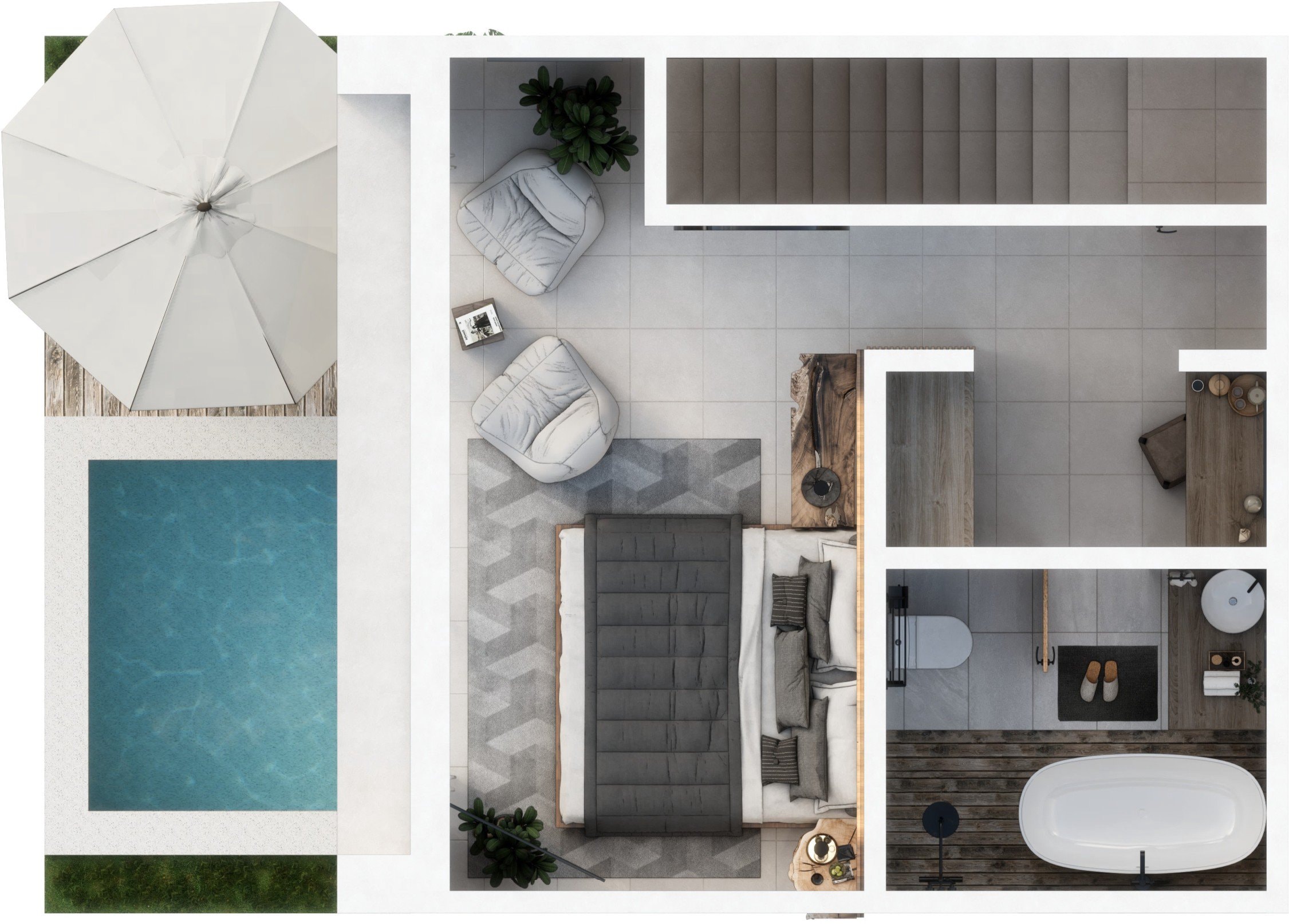 Most Villas Вилла с 2 спальнями: план этажа 2