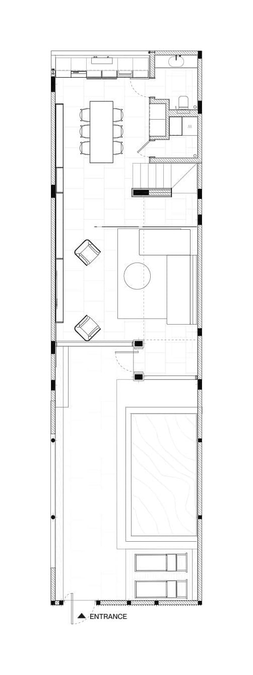 Lyvin Gardens Вилла типа D (D1, D3, D5) · 2 спальни: план этажа 1