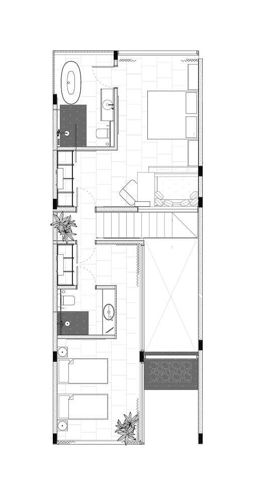 Lyvin Gardens Вилла типа D (D1, D3, D5) · 2 спальни: план этажа 2