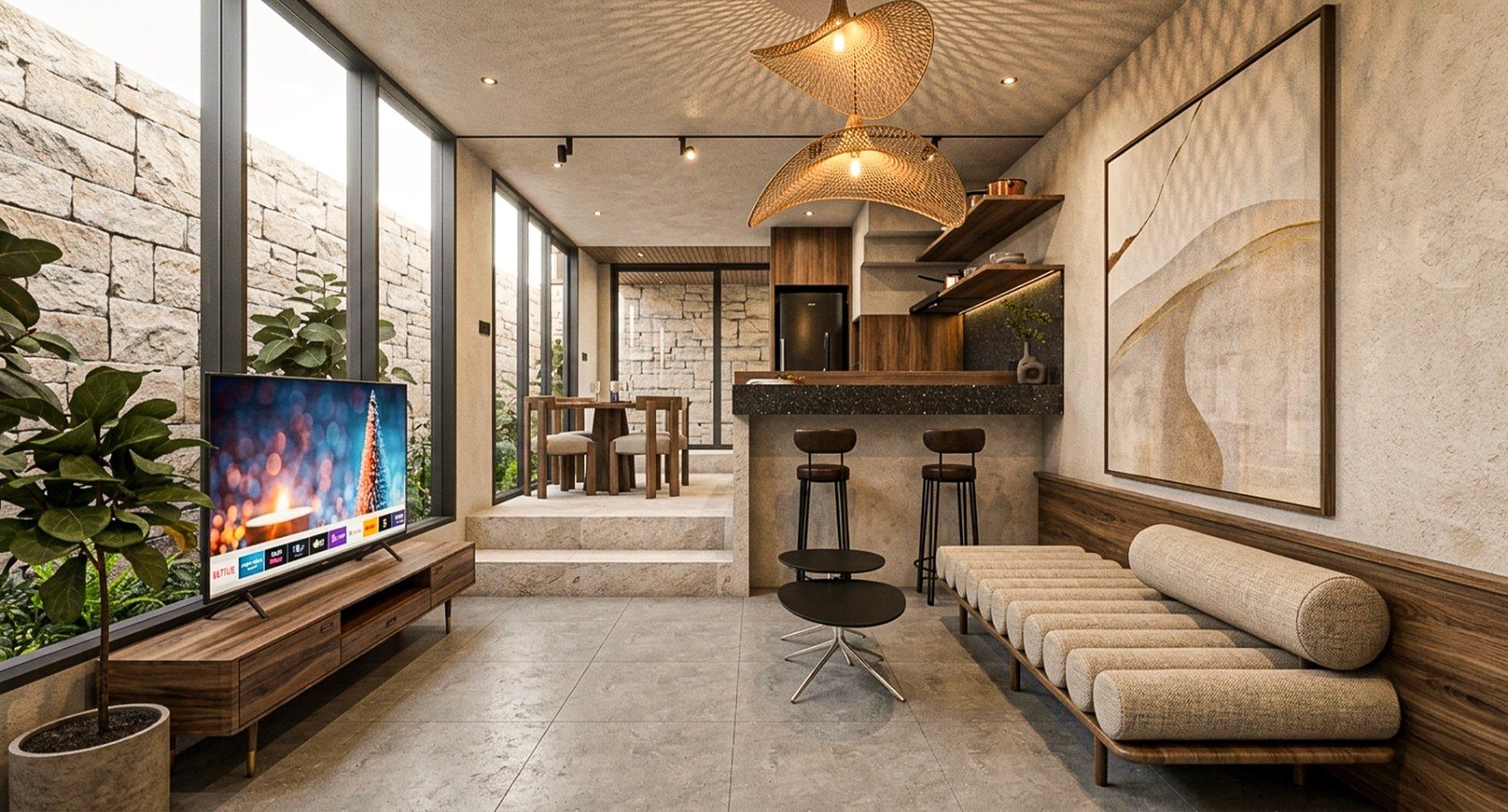 Berawa Private Suite Вилла с 2 спальнями — 80 м²: изображение 3
