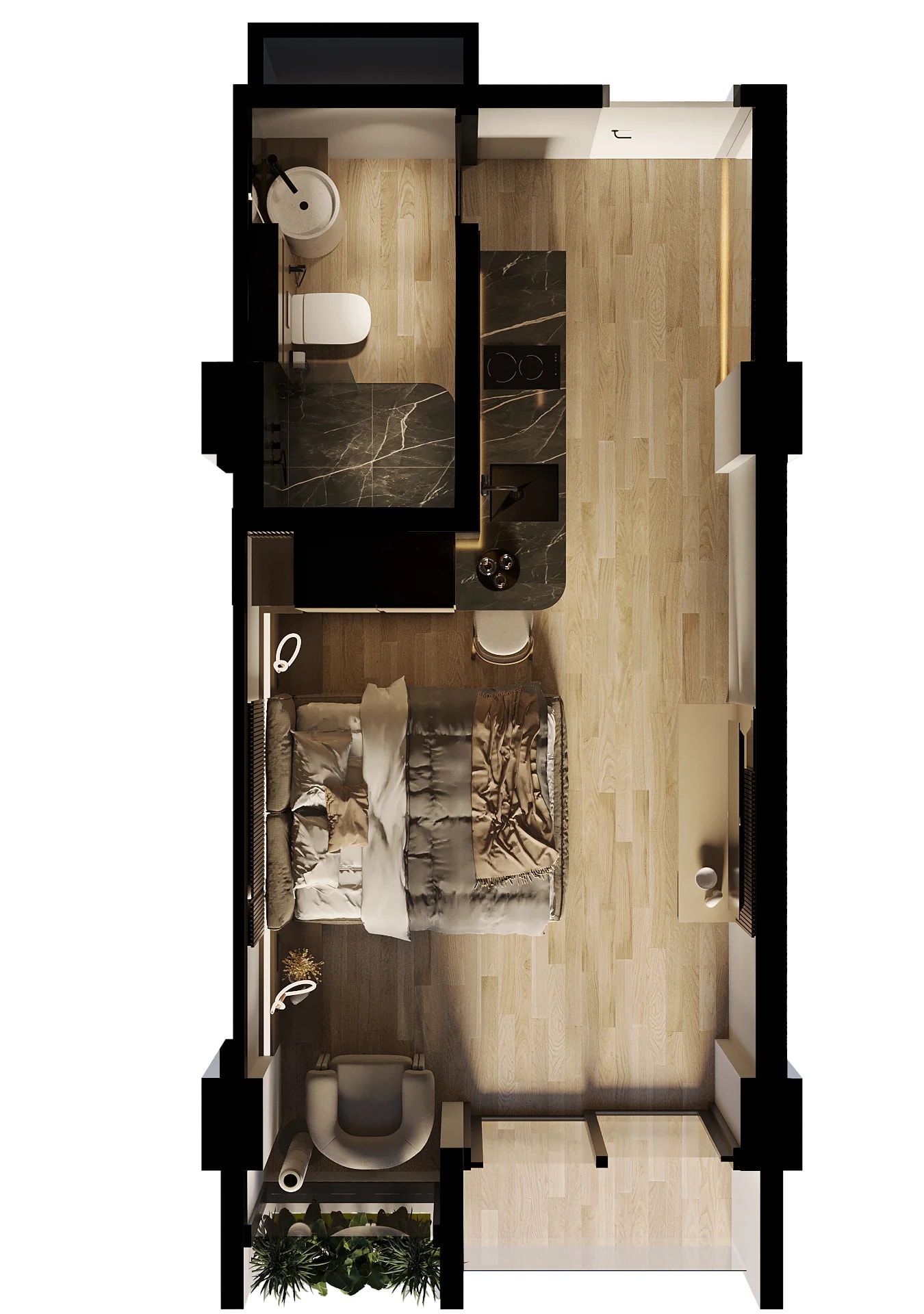 Elysium Eco City 28 кв м террасы floor 1 plan
