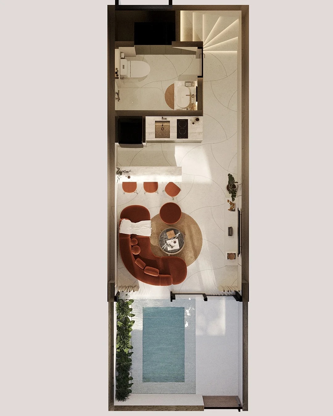 Elysium Eco City 50 m2 (type A1) floor 1 plan