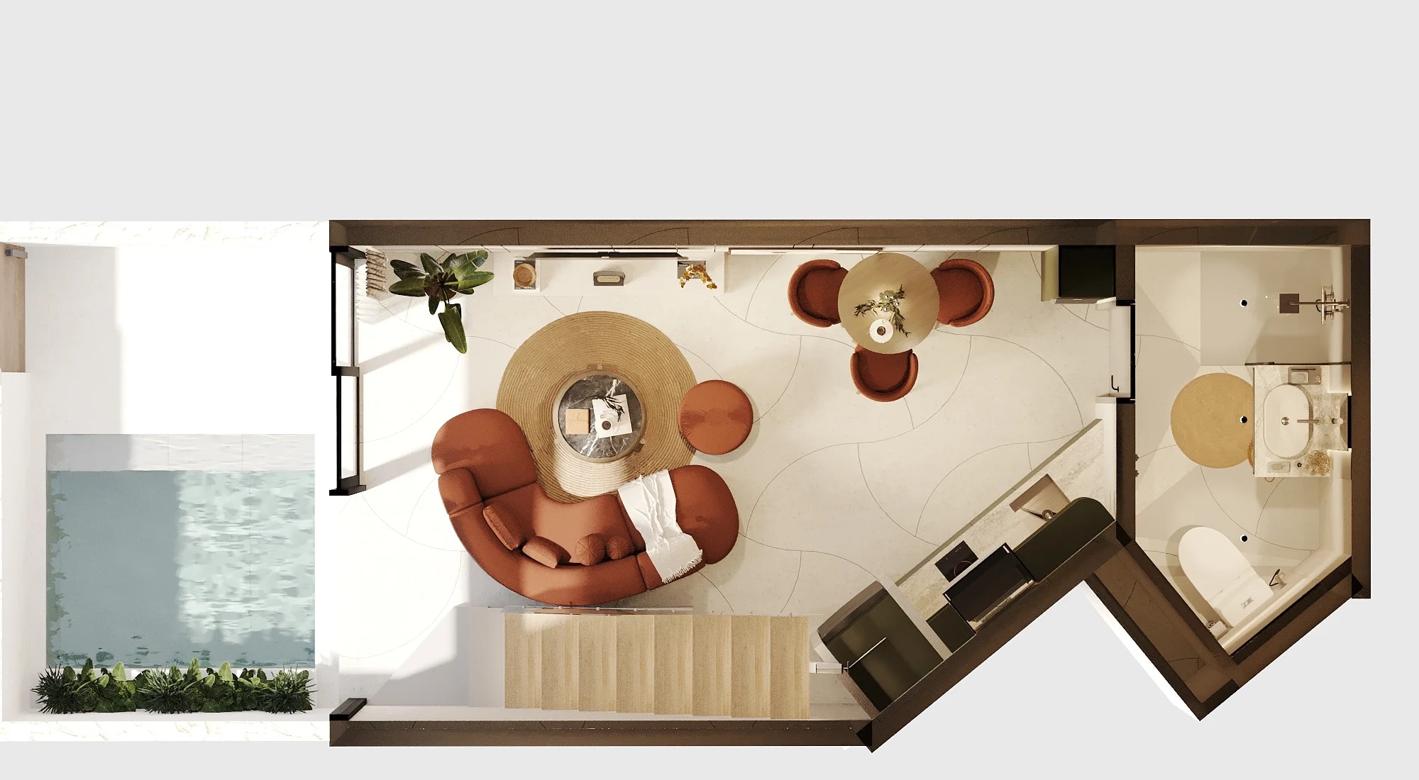Elysium Eco City 69 m2 (type A6.2) floor 1 plan