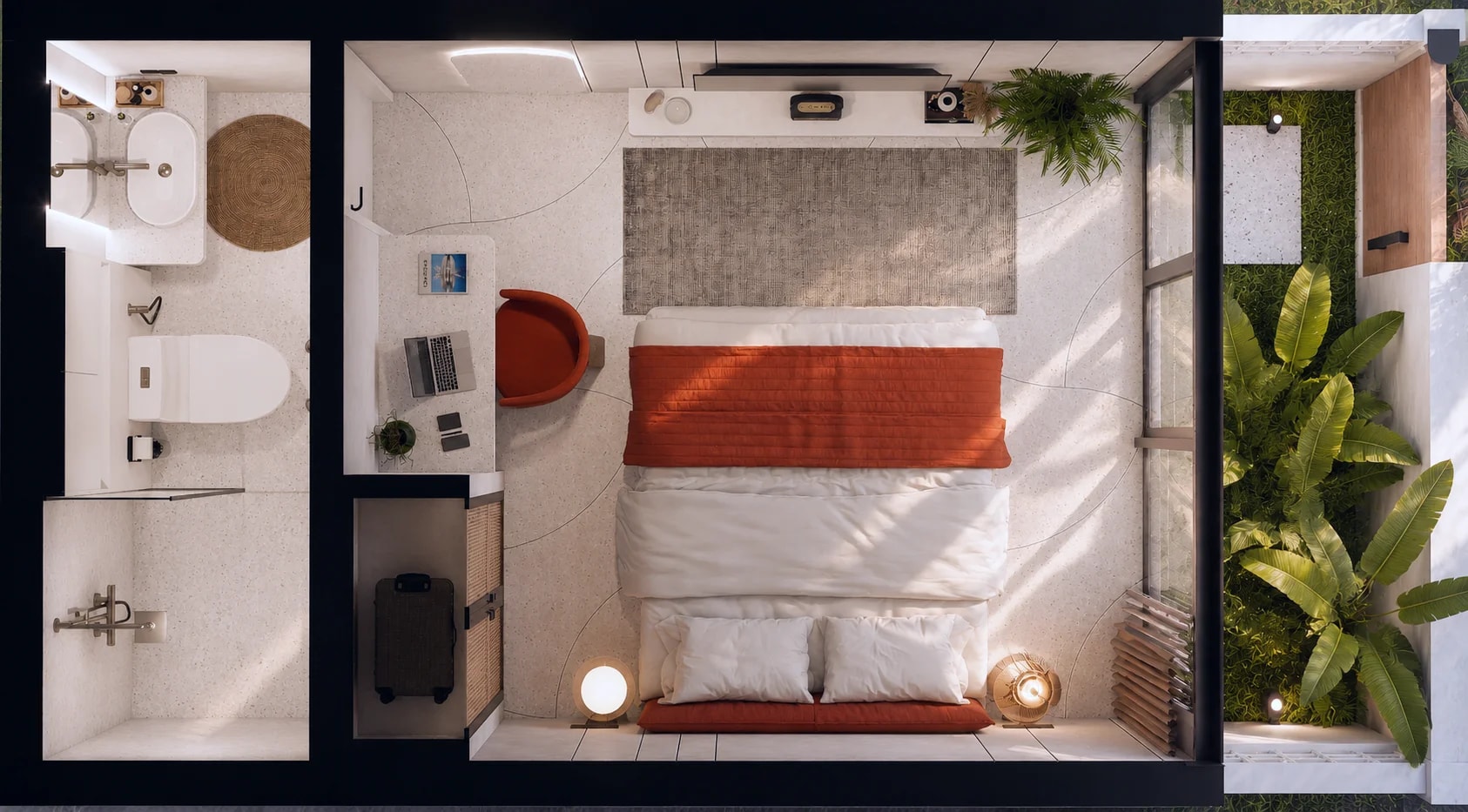 Elysium Eco City 24m without a kitchen (type V1) floor 1 plan