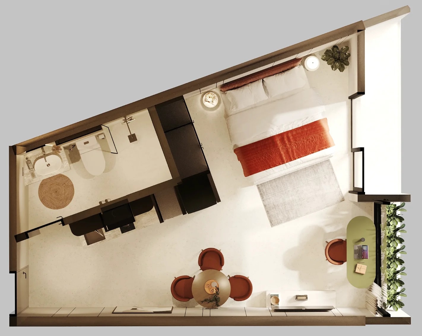 Elysium Eco City 38 sqm (type A8.1) floor 1 plan