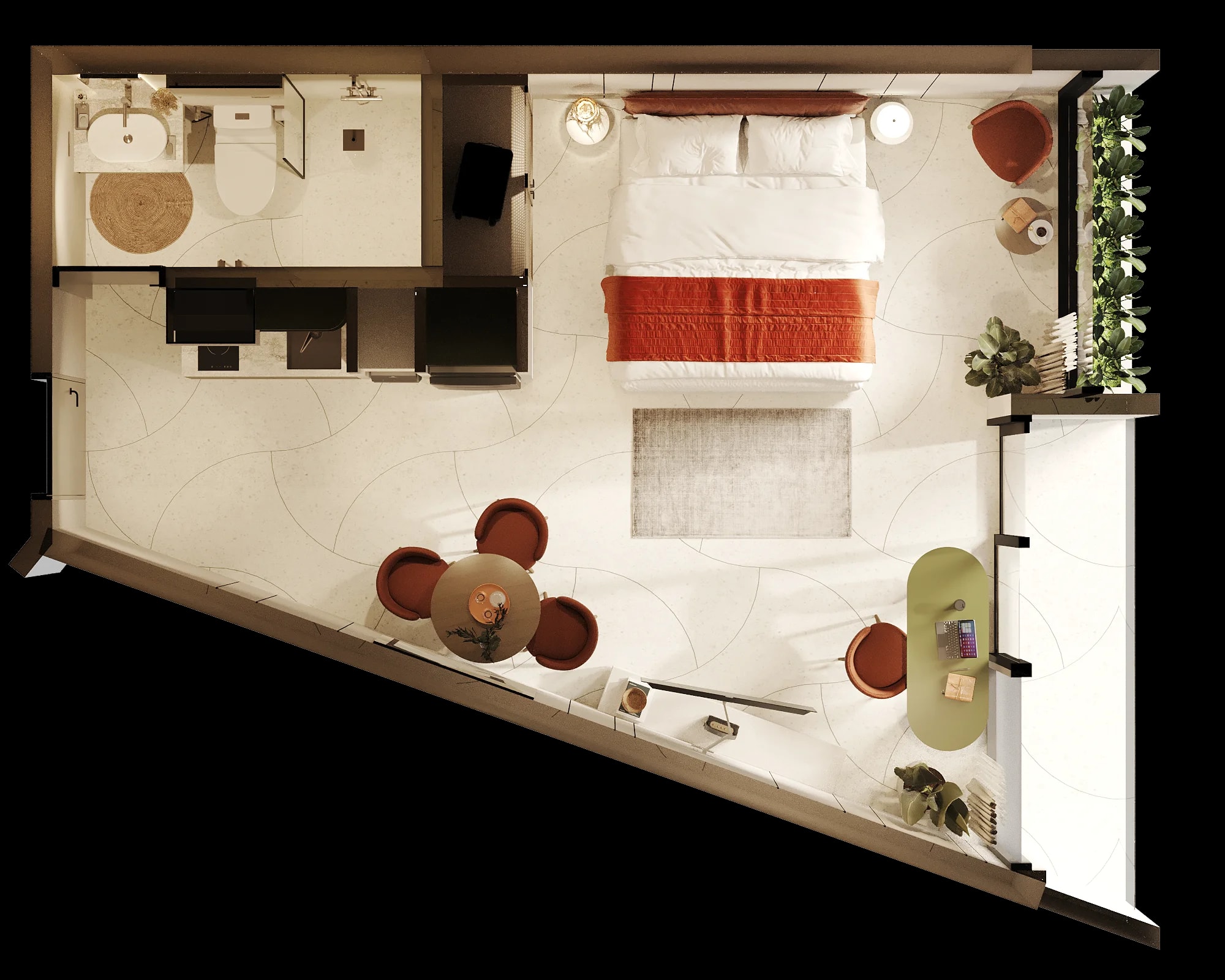 Elysium Eco City 38 sqm (type A8.2) floor 1 plan