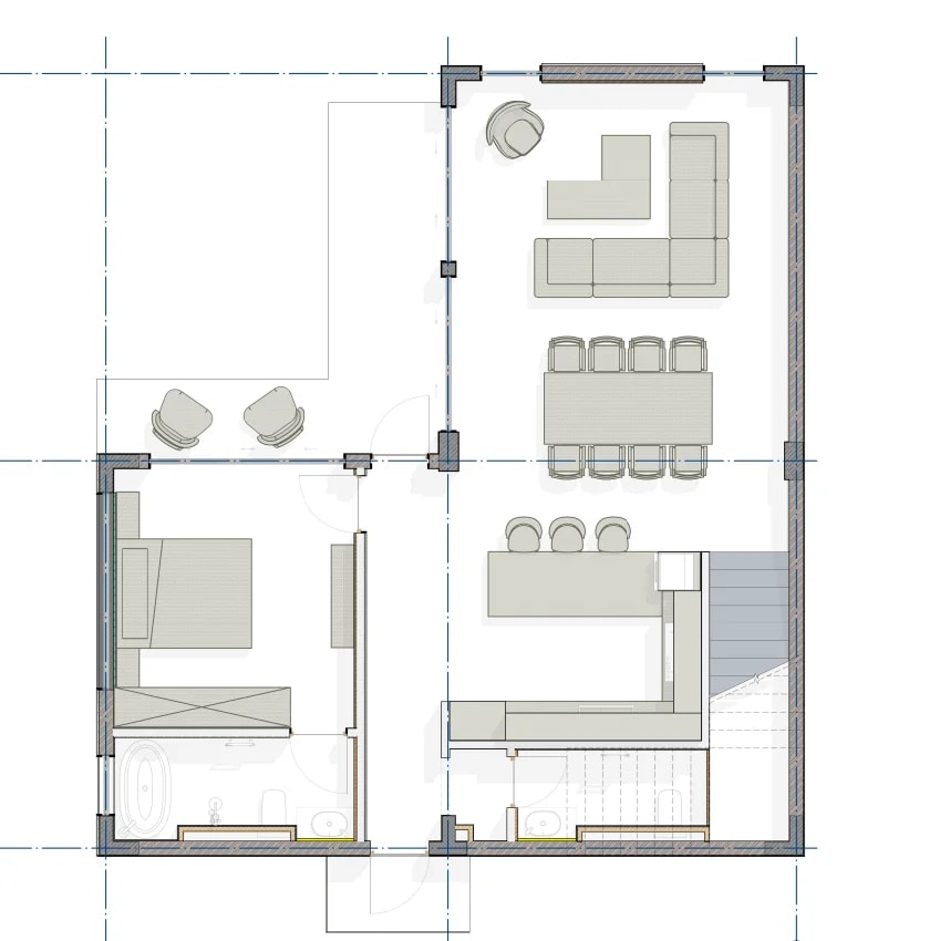 MINORI type E floor 1 plan