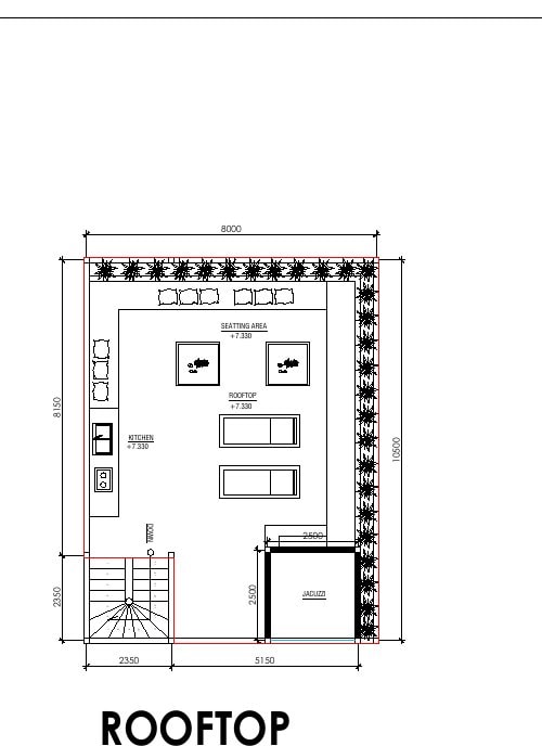 Aquamarine III Вилла с 3 спальнями · 270,06 м²: план этажа 3