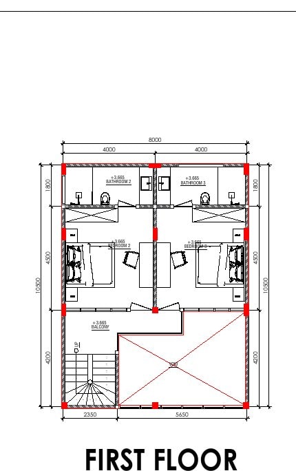 Aquamarine III Вилла с 3 спальнями · 274,13 м²: план этажа 2