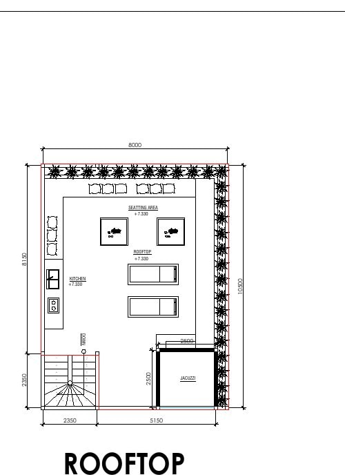 Aquamarine III Вилла с 3 спальнями · 274,13 м²: план этажа 3