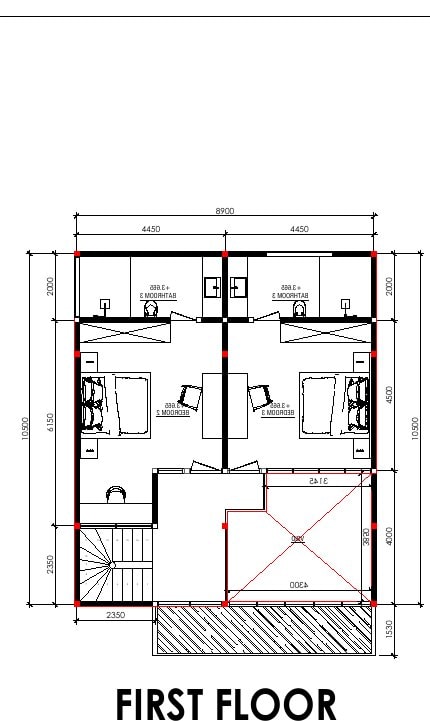 Aquamarine III Вилла с 4 спальнями · 307,76 м²: план этажа 2