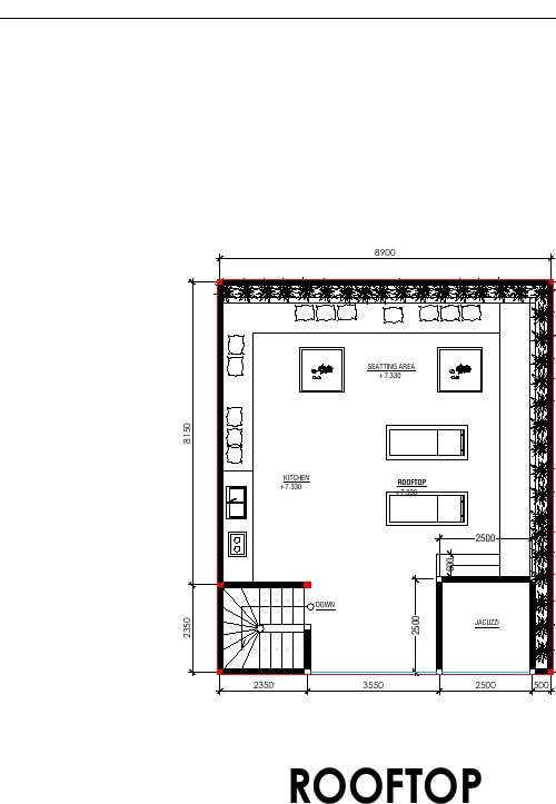 Aquamarine III Вилла с 4 спальнями · 307,76 м²: план этажа 3
