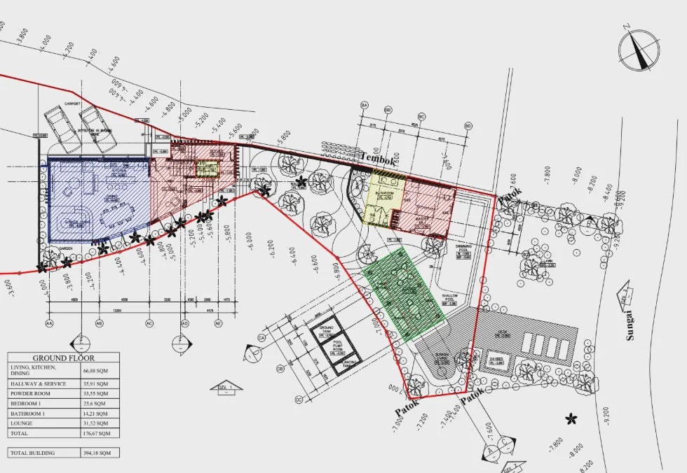 River Villa LOT 1 floor 1 plan