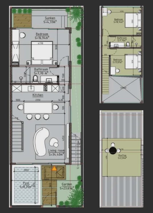 Oasis II smart villas LOT 9: план этажа 1