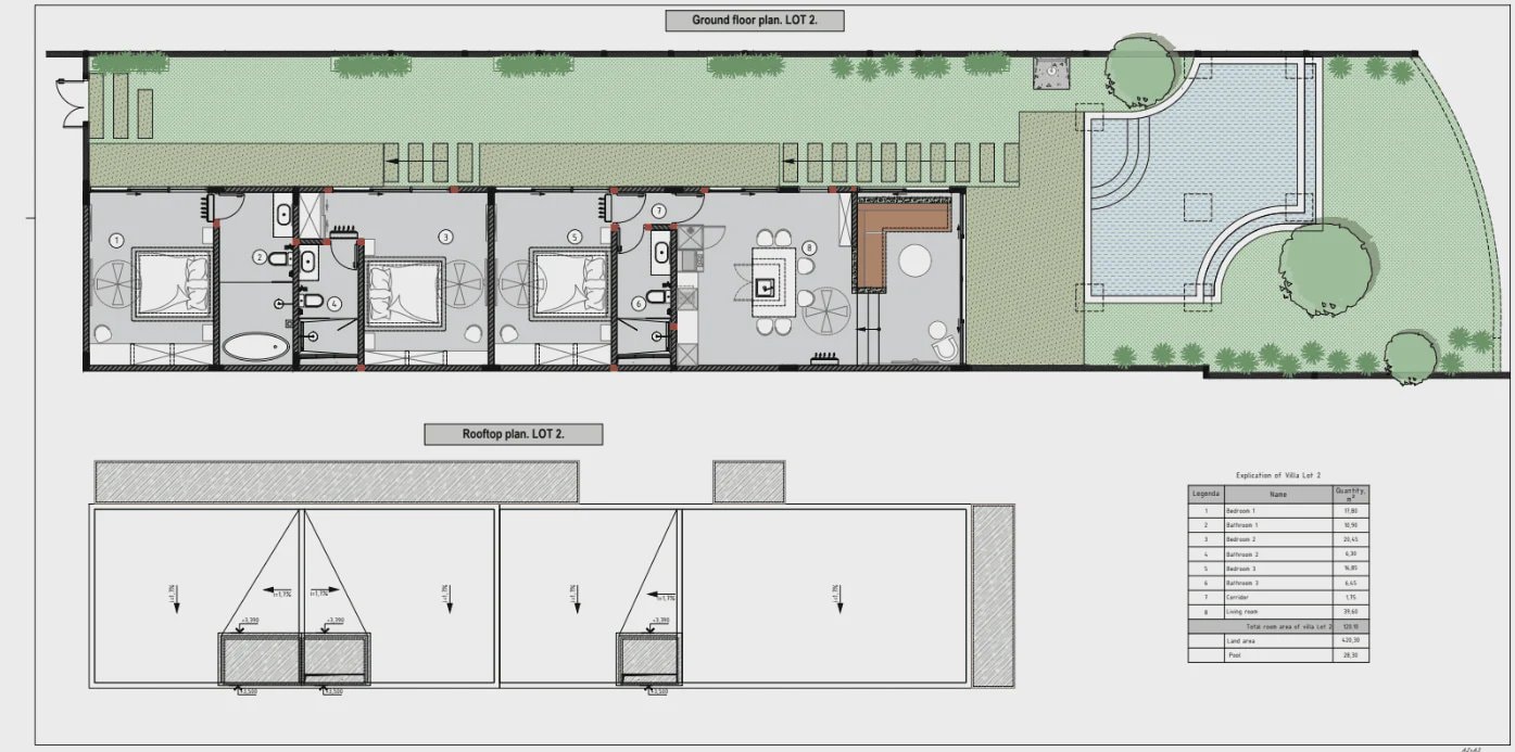Garden Villa II LOT 2 floor 1 plan
