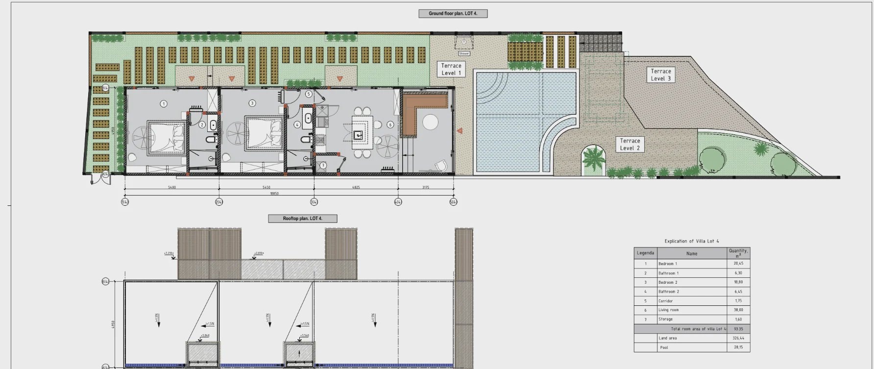 Garden Villa II LOT 4: план этажа 1
