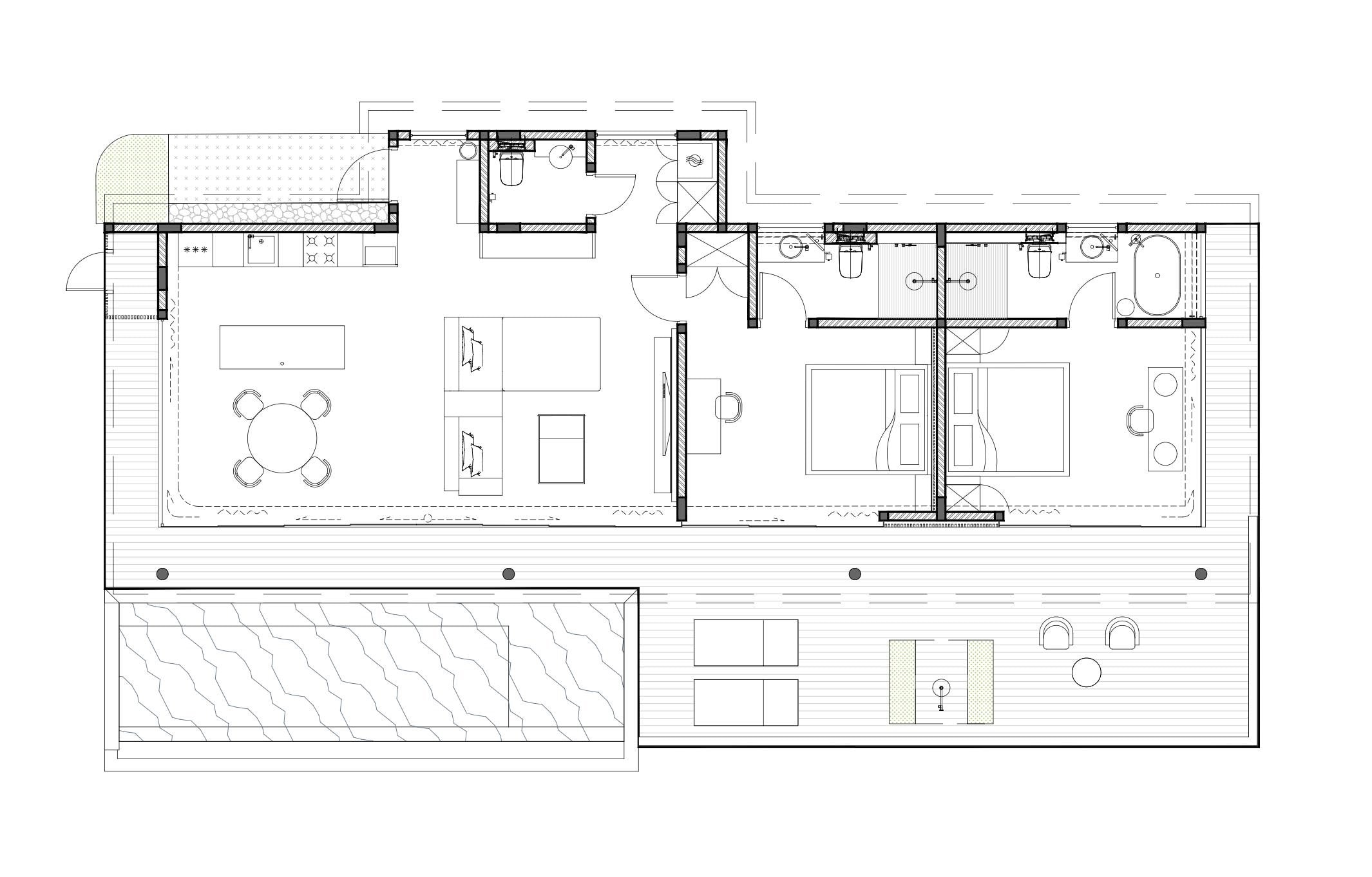 Lyvin Melasti Villas New villa A11 · 2 bedrooms floor 1 plan