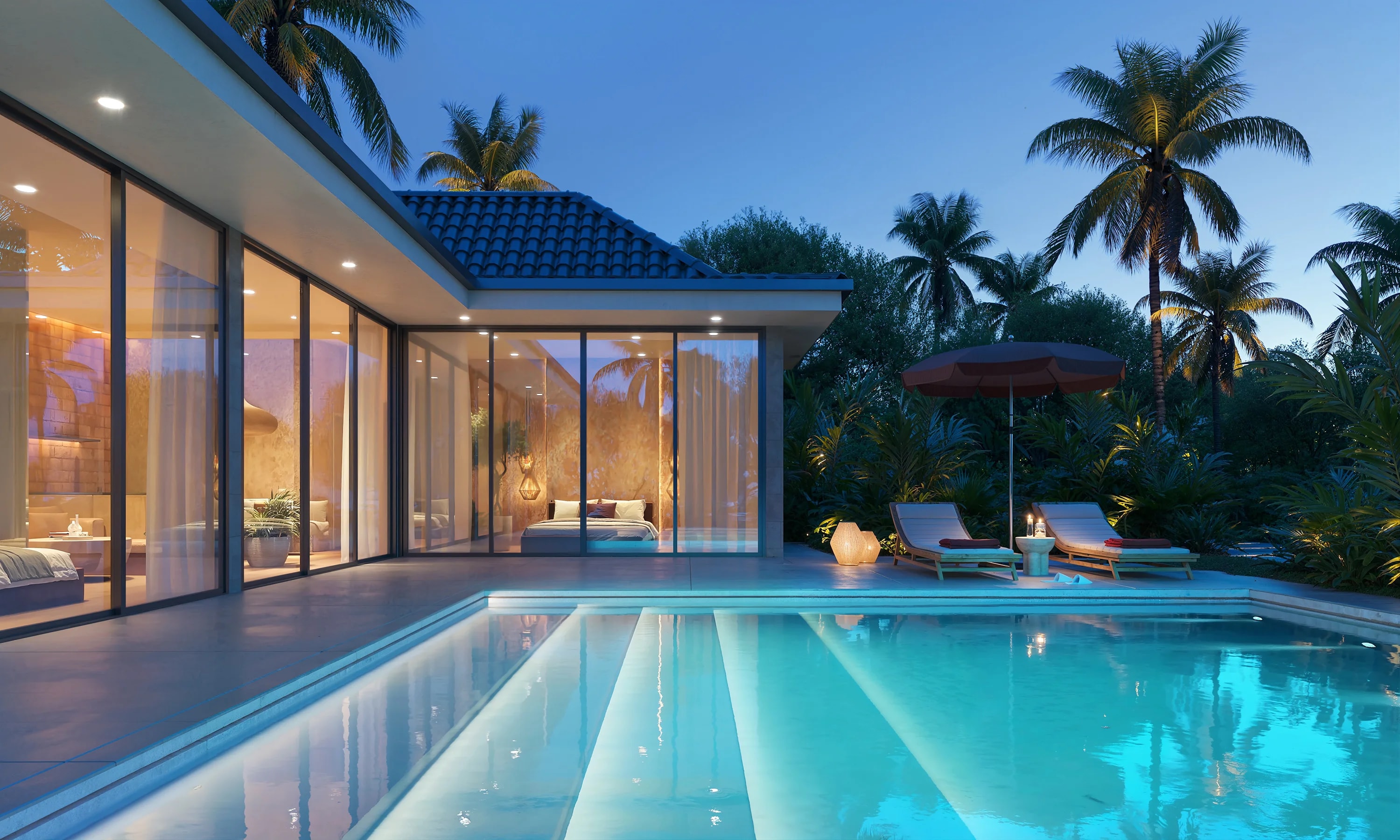 Ramada Nusa Dua by Wyndham 2 type (2 BR large villa) - Bulan: план этажа 1
