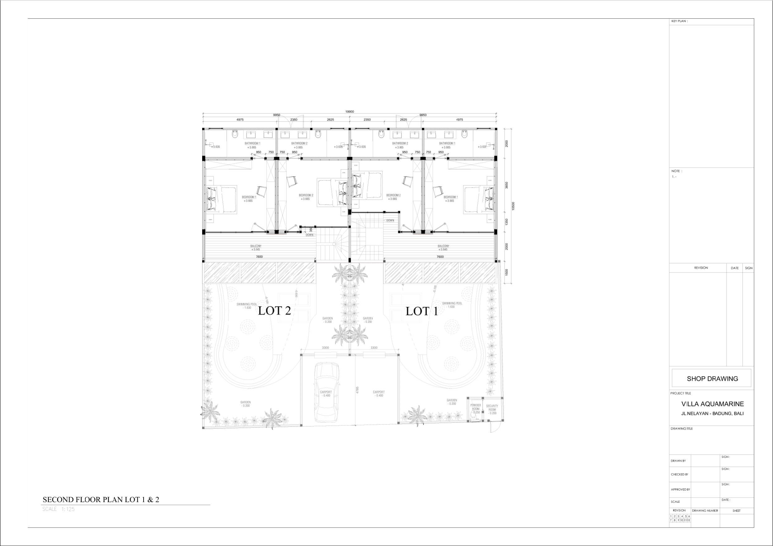 Aquamarine I Вилла с 2 спальнями · 250 м²: план этажа 2
