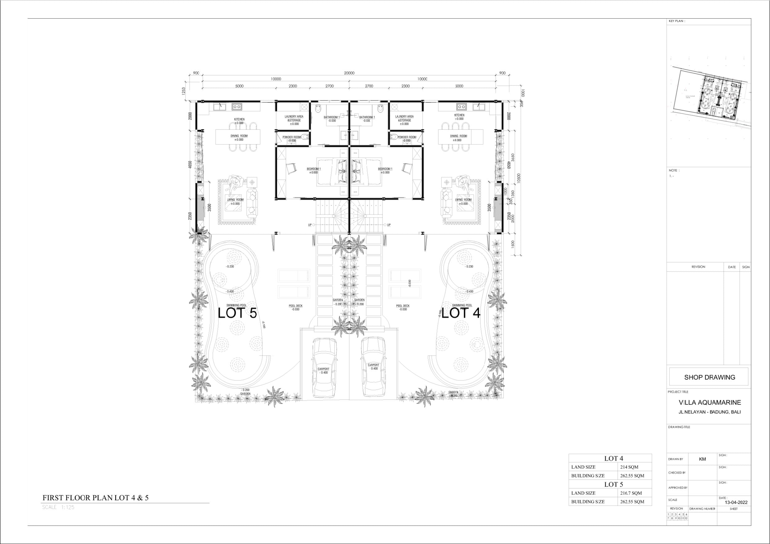 Aquamarine I Вилла с 3 спальнями · 263,3 м²: план этажа 1
