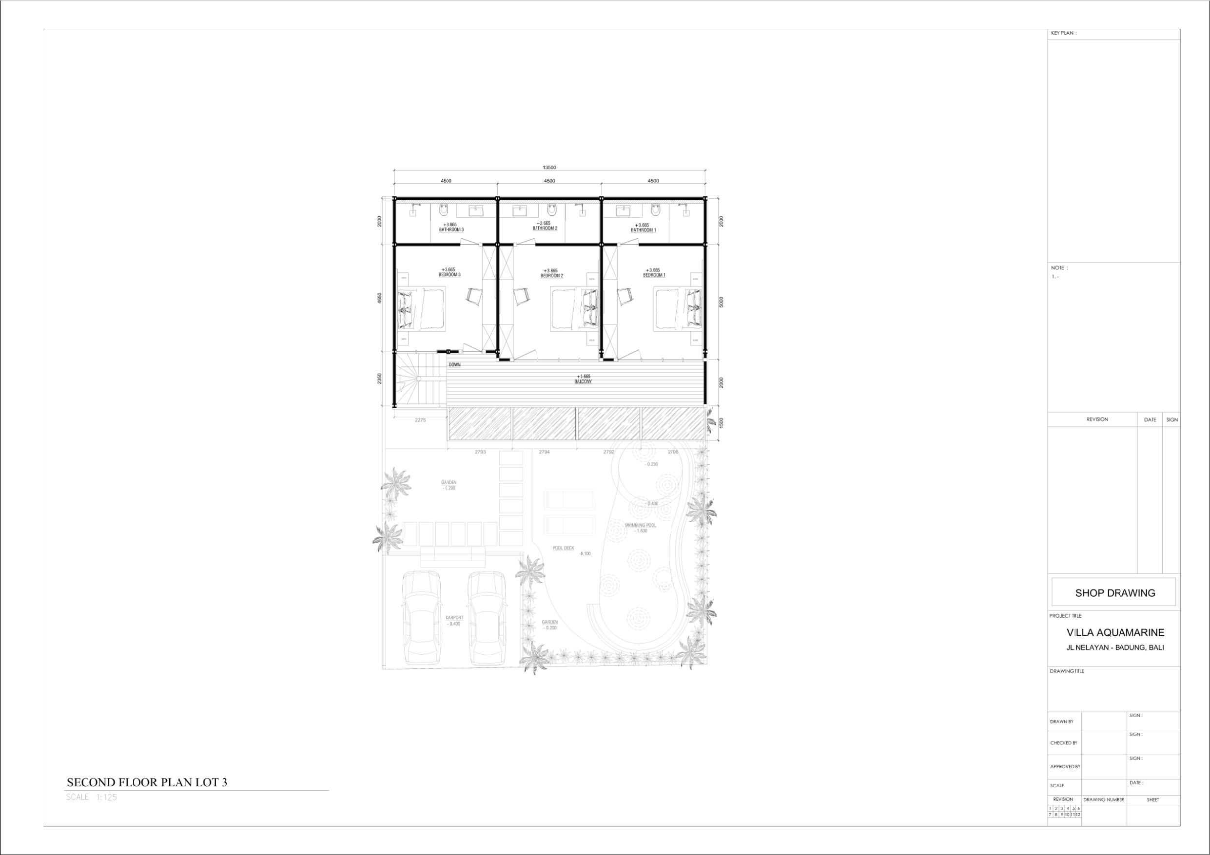 Aquamarine I Вилла с 4 спальнями · 358,15 м²: план этажа 2